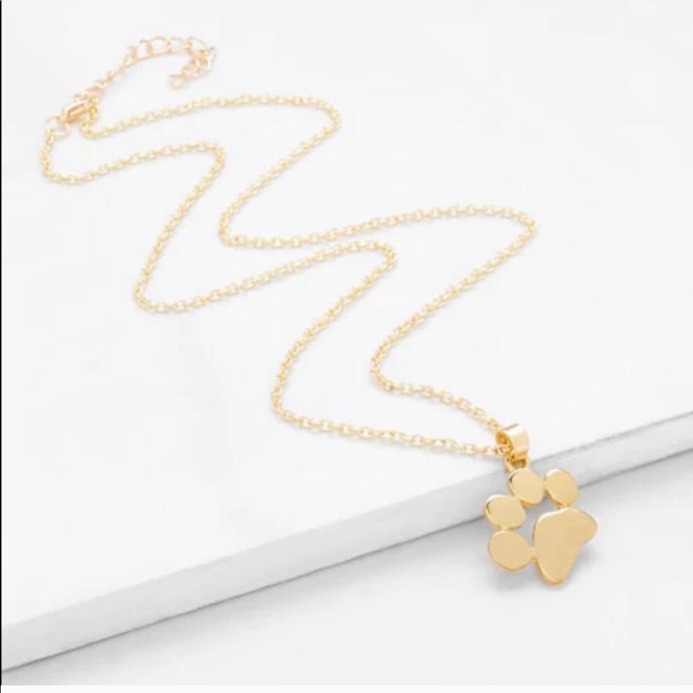 LAST ONE π Dainty Dog Lover Paw Print Necklace - Picture 4 of 6